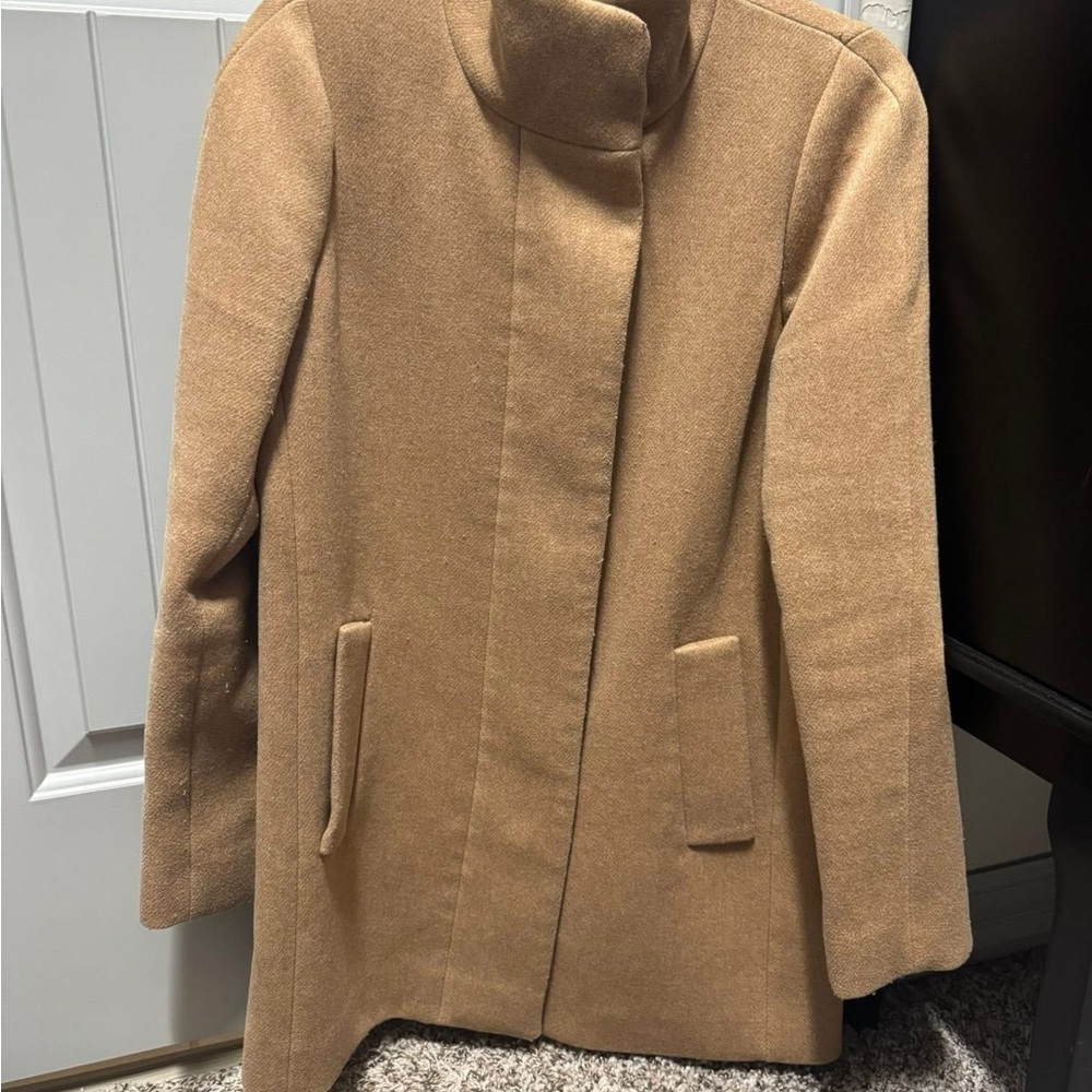 J. Crew Tan Pea Coat
